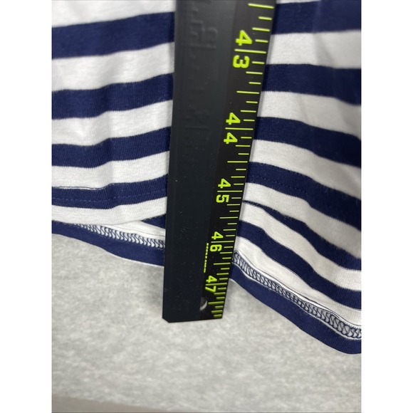 J.Crew Striped Tie Back Midi Dress Womens Size XXL Stretch Coastal Nautical - Picture 6 of 11